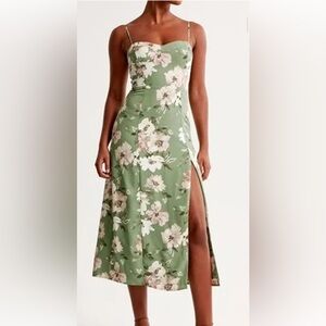 Floral Green Maxi Dress